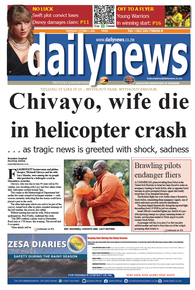Thursday 1 October  2026